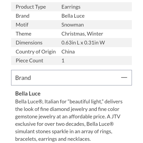 JTV Bella Luce  EXCLUSIVE SNOWMAN STERLING SILVER .925 Earrings - Picture 7 of 10